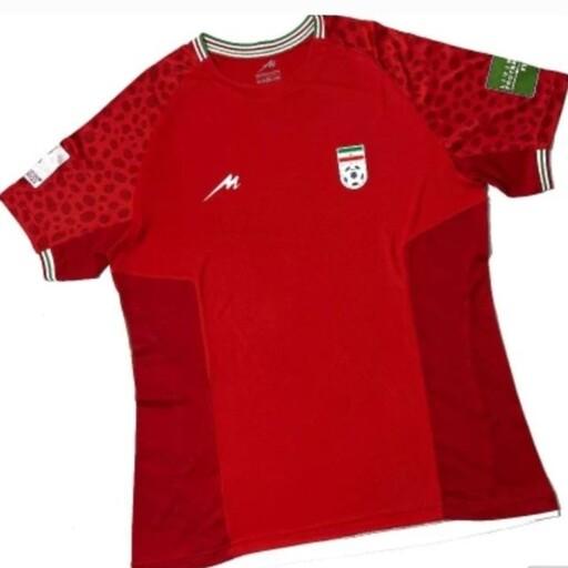 پیراهن تک تیم ملی ایران قرمز  جام ملت های آسیا لوگو برجسته جنس پلیر  سایزبندی S  M   L   XL   XXL   XXXL   XXXXL 