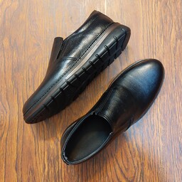 کفش مردانه چرم طبیعی طبی مدل کشی تابان 