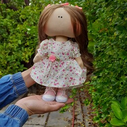 عروسک روسی دختر ونه قابل شستشو دستساز   حدودا 30 سانتی.عروسک عمده و تک.کادوتولد دخترونه.هدیه دخترونه.عروسک ناز.عروسک خاص