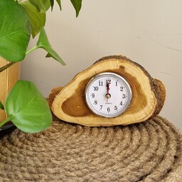ساعت رومیزی چوبی توت دستساز