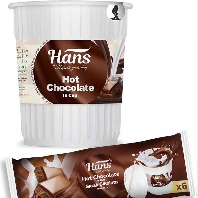 هات چاکلت لیوانی هانس بسته 6 تایی یه محصول فوق العاده و بدون نیاز حتی به لیوان