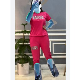 ست تاپ و شلوارک تابستانه زنانه ست تاپ شلوارک ورزشی در بیش از 10 رنگ ارسال رایگان  نف ال