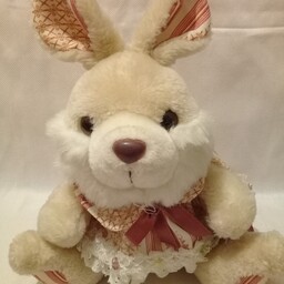 عروسک پولیشی  خرگوش مهربان با کیفیت درجه یک و وارداتی مناسب سیسمونی بسیار مرغوب