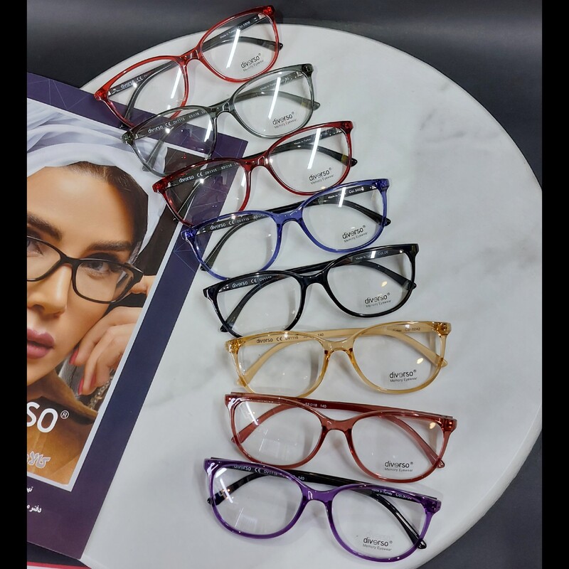 عینک فریم طبی دیورسو اورجینال ترکیه نشکن و بسیار سبک کد 1115 DV  زنانه دخترانه 
