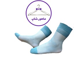 جوراب زنانه  دودی 2پارازین دوربع مچی  