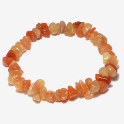 دستبند سنگ آونتورین نارنجی  نامنظم    Orange Aventurine