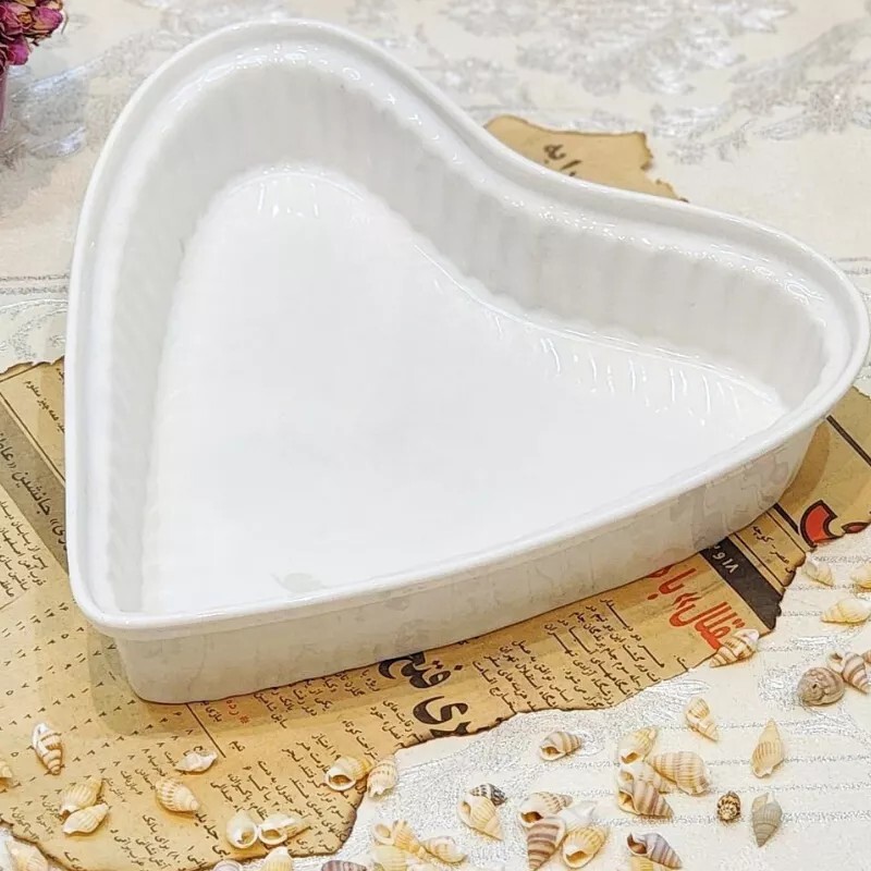  تارت قلب یوکا چینی مدرن قابل استفاده در فر و ماکروفر نوع جنس چینی 