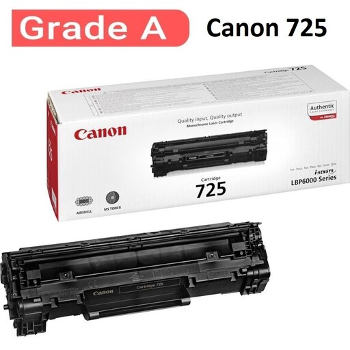 کارتریج تونر  کانن مدل Canon 725 - درجه یک -  با ضمانت و گارانتی،ارسال سریع تیپاکس پسکرایه  به کل ایران