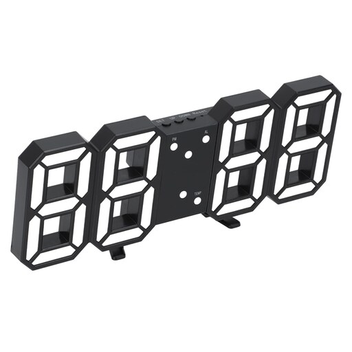 ساعت دیجیتال دیواری و رومیزی بدنه مشکی  مدل X Segment Clock