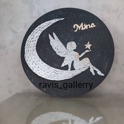 تابلو آینه ای فرشته و ماه