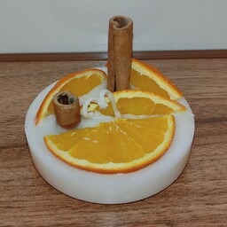 شمع دست ساز پرتقال و دارچین