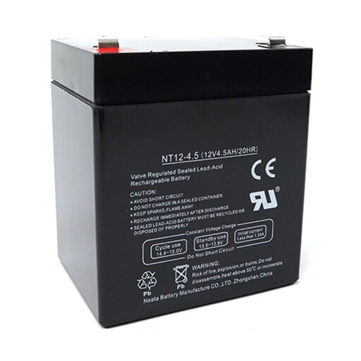 باتری 12ولت 4.5 آمپر ایرانی  مناسب سیستمهای حفاظتی و اسباب بازی