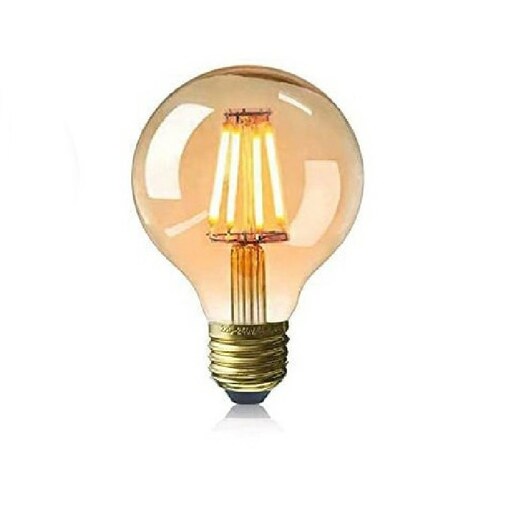 لامپ فیلامنتی 6 وات مدل G80-EDISONپایه E27 رنگ آفتابی