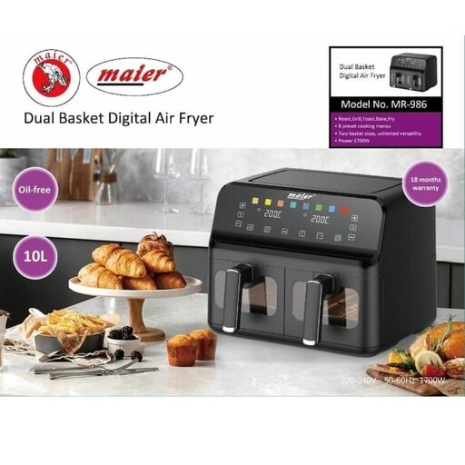 سرخ کن رژیمی دوقلو مایر مدل MR986 ا  diet fryer