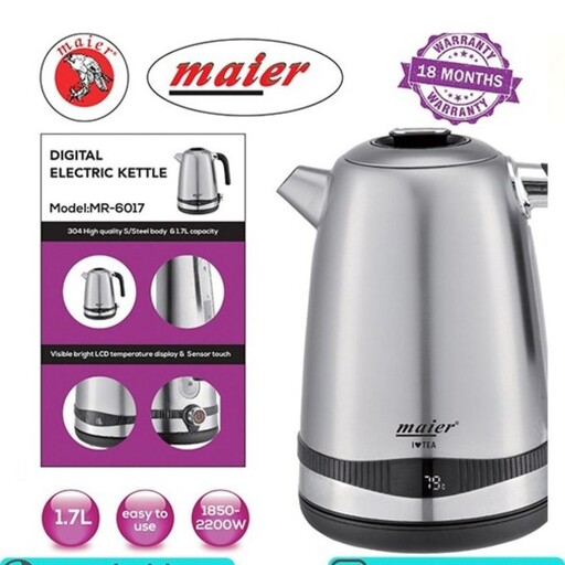 کتری برقی مایر مدل MR-6017 Maier Electric Kettle Model MR-6017 1 