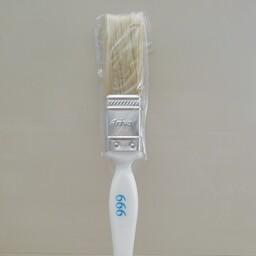 قلم مو نمره 1 اینچ مو سفید 999 آریا مناسب رنگ آمیزی با انواع رنگ 