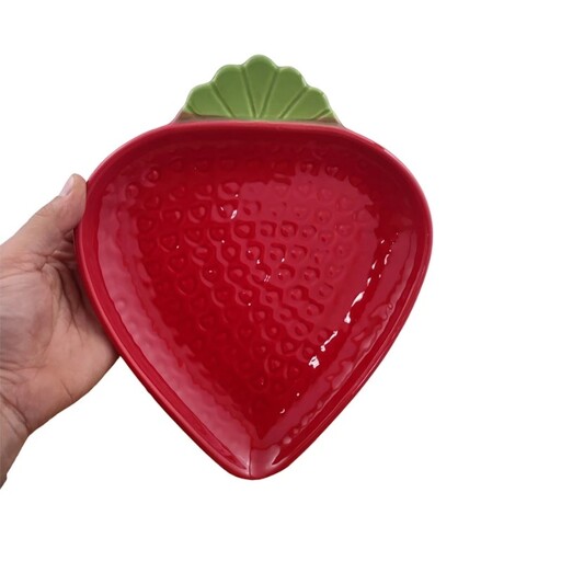 ظرف سرو مدل توت فرنگی تخت مارک بنیکو (BENICO) (رنگ قرمز)