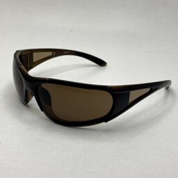 عینک آفتابی اسپرت رنگ قهوه ای مناسب برای موتورسواری کوهنوردی دوچرخه سواری اسکی دویدن ورزش و ... کد13243