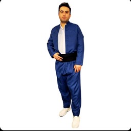 لباس کردی مردانه ملکی کد 6 همراه با شال کمر