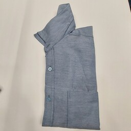 پیراهن مردانه آستین بلند تک جیب آبی طرح لی سایز 2 ایکس الی 4 ایکس