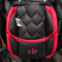 روکش صندلی پژو 206 طرح سوپر vip جنس محصول تمام چرم رنگ محصول مشکی نوار قرمز 3