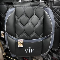 روکش صندلی پژو 206 طرح سوپر vip جنس محصول تمام چرم رنگ محصول مشکی نوار طوسی 