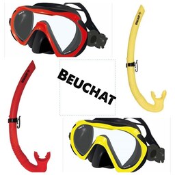 ست ماسک و اسنورکل غواصی برند فرانسوی  Beuchat در دو رنگ مدل 1Dive