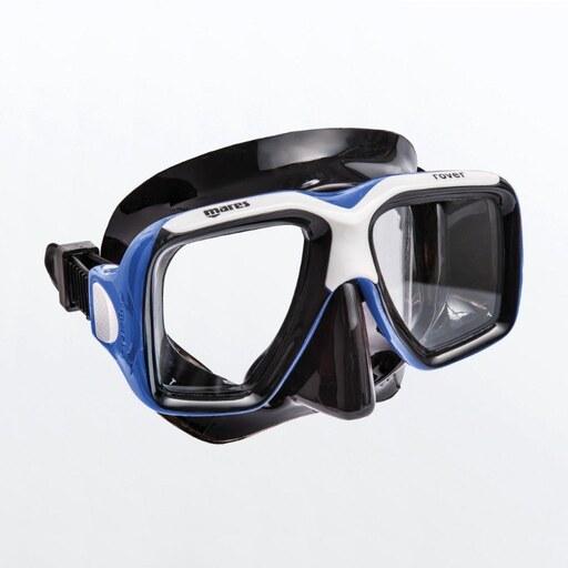 ماسک غواصی یا عینک غواصی بزرگسالان برند Mares rover مدل دو لنز 
