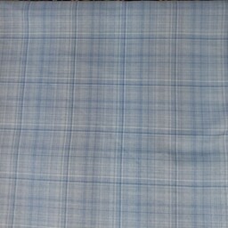پارچه چهارخونه پیراهنی آبی آسمانی.تک رنگ.متراژ محدود 