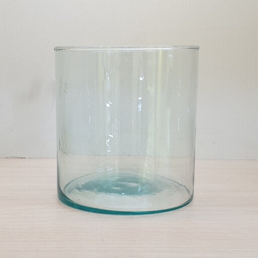 استوانه شیشه ای قطر10 ارتفاع10درجه2(تنگ شیشه ای)(گلدان شیشه ای)(نیلوفر 10)