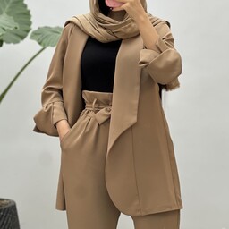 کت و شلوار  آستین گره ایی - دو سایزی مناسب 36 تا 44 - رنگبندی متنوع