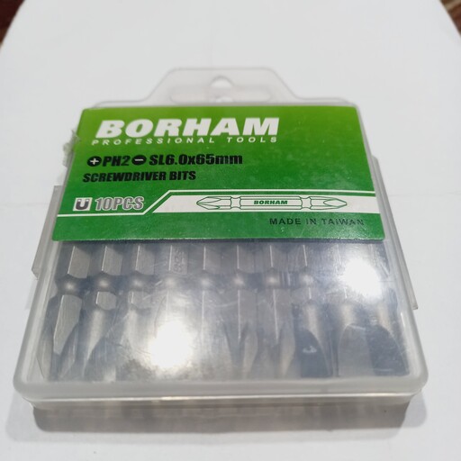 سری پیچ گوشتی یک سر چهارسو یک سر دوسو تایوانی برهام BORHAM دانه ای