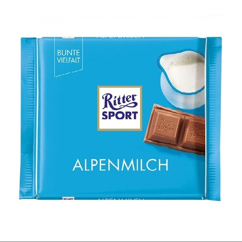 شکلات شیری آلپاین Ritter SPORT ریتر اسپرت - 100 گرم