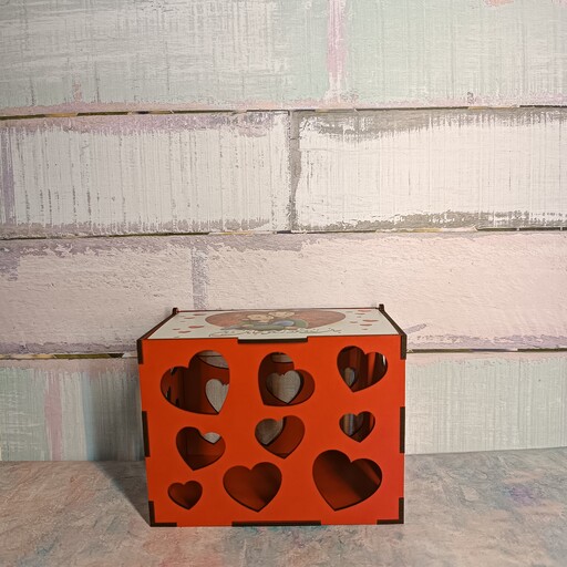 جعبه ماگ چوبی با درب قابل چاپ