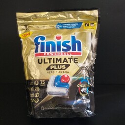 قرص ماشین ظرفشویی فینیش آلتیمیت پلاس 75 عددی FINISH ULTIMATE PLUS