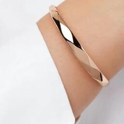دستبند النگویی آینه ای مارک ژوپینگ رنگ ثابت مناسب سایز 2 و 3