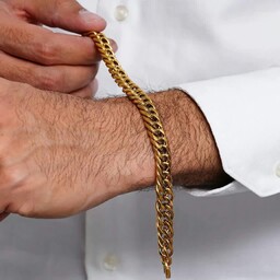 دستبند مردانه کارتیه استیل زنجیر مردانه در سه رنگ دستبندکارتیر