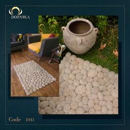 سنگ فرش پشمی طبیعی دستساز  سنگرود کد 1041  سایز 100 در 70 از برند مشت و مال