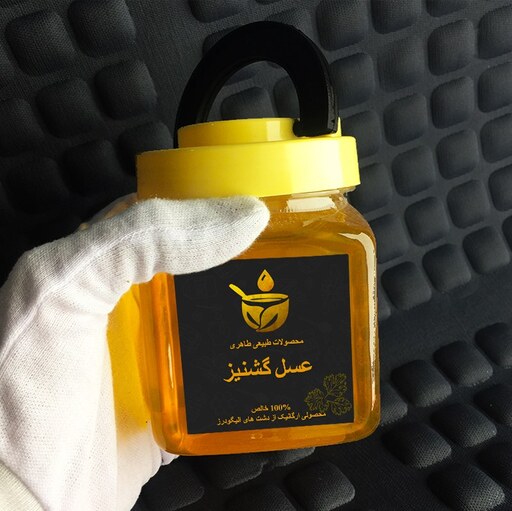 عسل طبیعی گشنیز الیگودرز  100 درصد خالص بطری 500 گرمی 