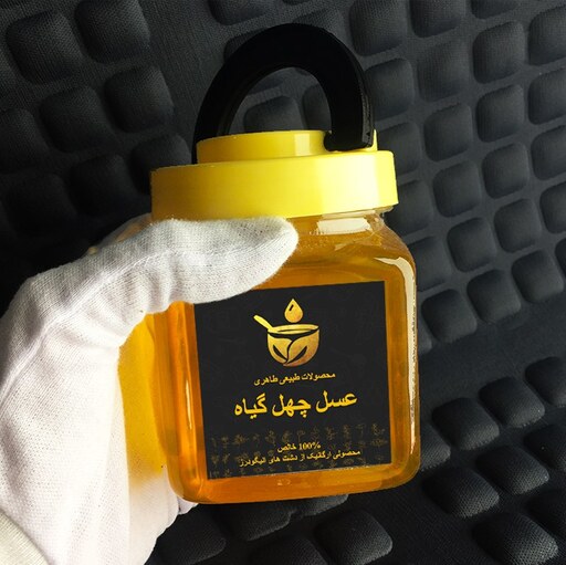 عسل طبیعی چهل گیاه الیگودرز  100 درصد خالص بطری 500 گرمی 