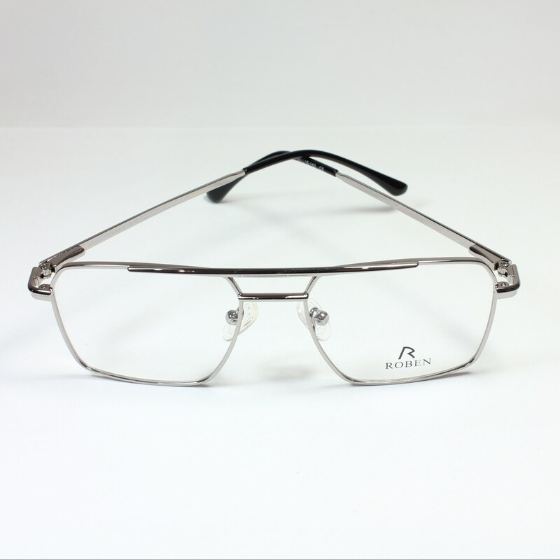 فریم عینک طبی جدید شیک اسپرت فلزی 12206 نقره ای