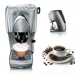 قهوه ساز برند Tchibo برای اسپرسو،کرم قهوه،قهوه فیلتر،فم شیر، قرمز داغ
