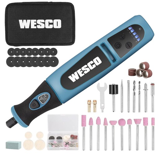 مجموعه ابزار حکاکی چرخشی شارژی WESCO