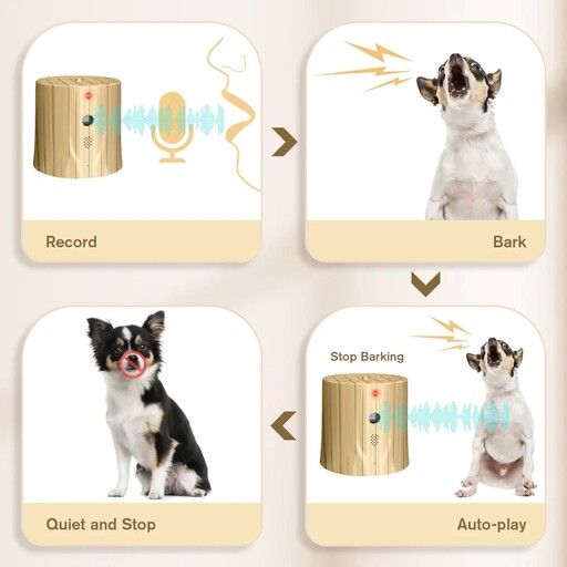 دستگاه ضد پارس سگ التراسونیک برای انواع سگ ها با ضبط پخش  پخش  صدای خود ، دستگاه برای داخل و خارج خانه 