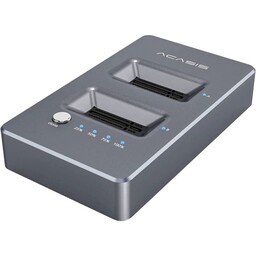 محفظه M.2 NVMe، محفظه USB C به SSD با سرعت 10 گیگابیت در ثانیه، ایستگاه اتصال NVMe دوگانه برای کلید M2 SSD M،