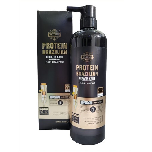 شامپو مو پروتئین برزیلی حجم 900 میلی لیتر Brazilian protein hair shampoo 900