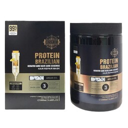 ماسک مو پروتئین برزیلی حجم 1000 میلی لیتر Brazilian protein hair mask 1000