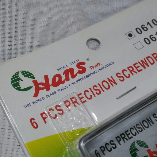 پیچ گوشتی ساعتی 6 عددی هنس تایوان Hans