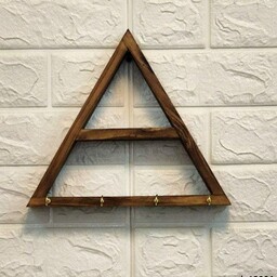 جا کلیدی دیواری چوبی مثلثی 