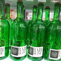 بطری شیشه ای سبز گلستان یک لیتری 